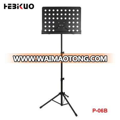 High quality material non-slip adjustable folding command music stand with grooves for baton, guitar stand music holder