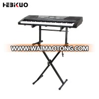 Q-50 Heavy duty Iron +plastic double keyboard stand