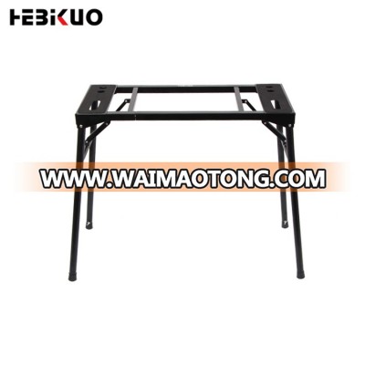 Customised professional column aluminum tall double keyboard stand