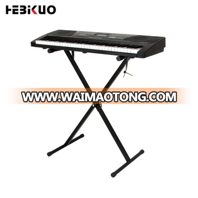 Q-1X Heavy-Duty single x adjustable metal iron music keyboard 61 keys with stand